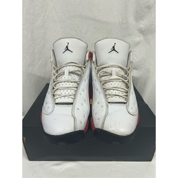 Jordan 13 Retro Men\'s Basketball Shoes Chicago White Red 414571-122 Lot Size 10. main image 4